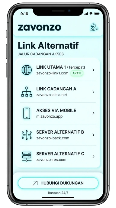 Tampilan link alternatif zavonzo